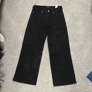 Banana Republic Black Wide Jeans